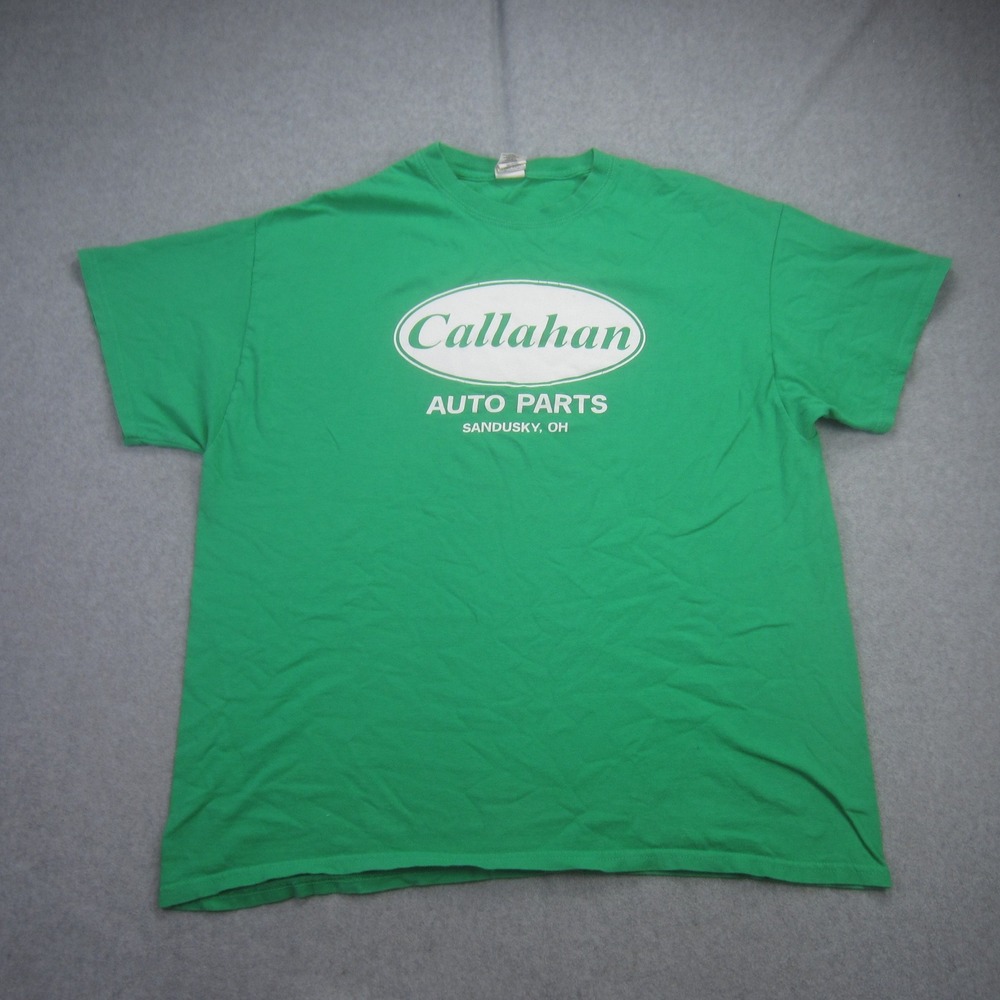 Callahan Auto Parts T Shirt Men XL Green Gildan Heavy Cotton Tommy Boy‎ Movie